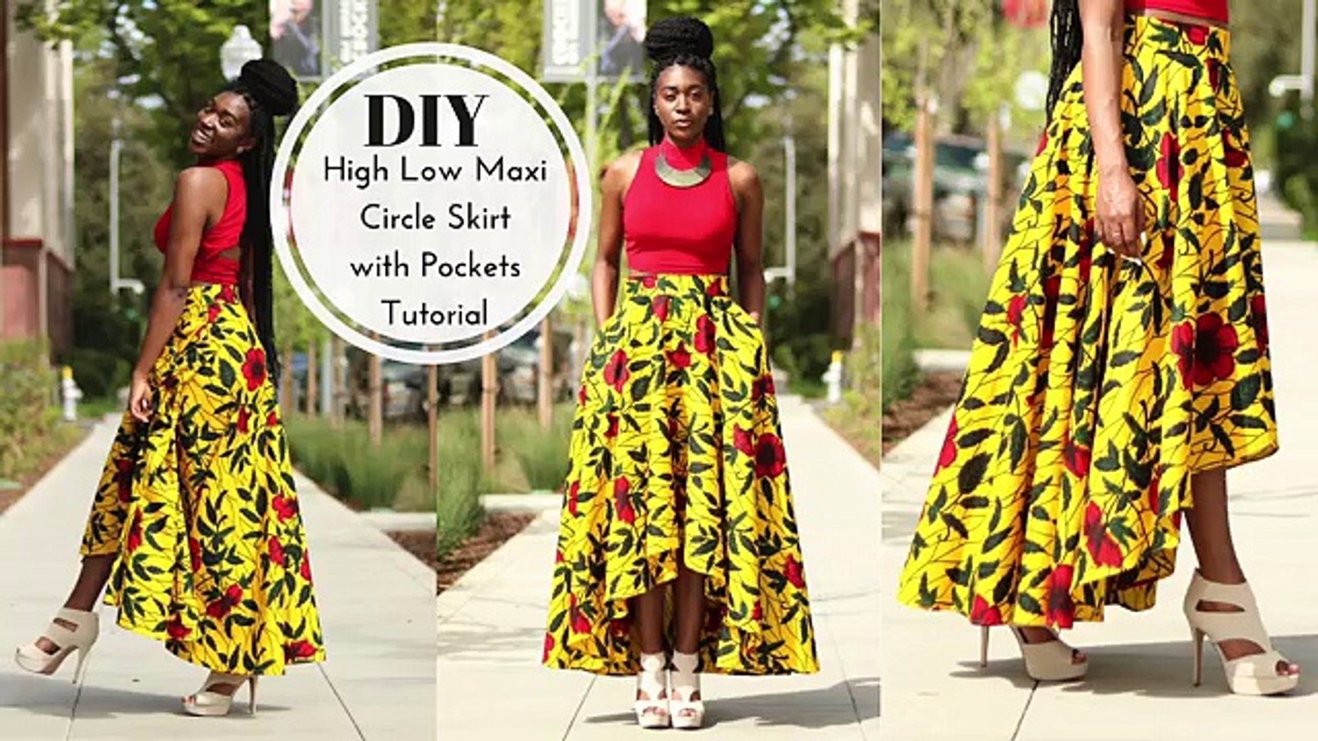 How to DIY High Low Maxi Circle Skirt Tutorial Part 1