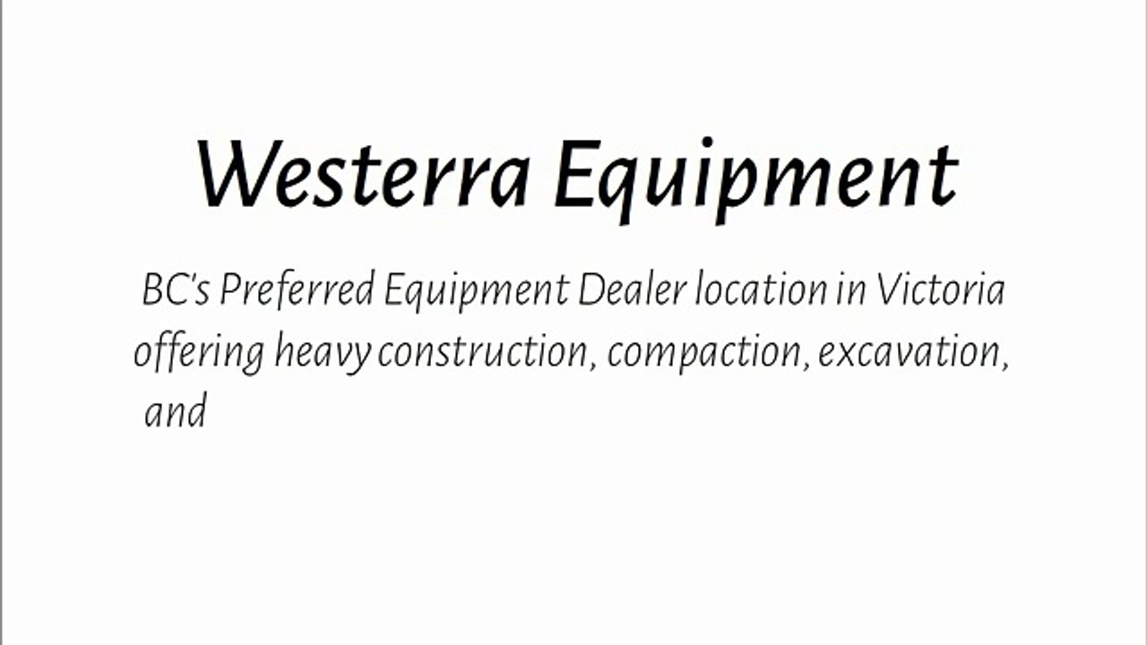 construction equipment victoria