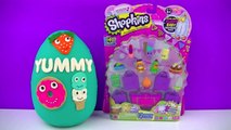 GIANT Kidrobot Yummy Play Doh Surprise Egg | Yummy Dessert Yummy Breakfast Shopkins 12 Pack