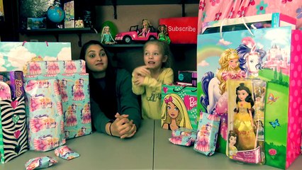 KAIAs 5th BIRTHDAY PRESENTS OPENING! BARBIE TOY SKIT! The TOYTASTIC Sisters! Hello DREAM HOUSE!