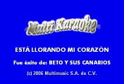 Beto Y Sus Canarios - Esta Llorando Mi Corazon (Karaoke)