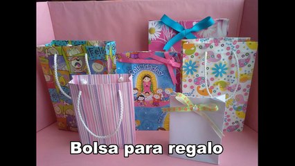 Como hacer una bolsa de papel para regalo