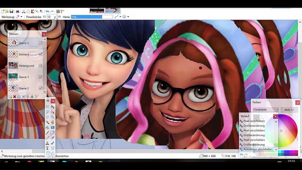 Miraculous Ladybug Ayla ft Winx Club Aisha Speedpaint