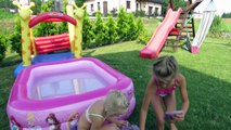 Water Playground Fun and Magic Gelli Baff in Giant Pool Princess