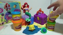 ARIEL LITTLE MERMAID PLAY-DOH Ariels Hidden Treasures with Sebastian & Flounder Playset