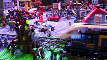 Biggest LEGO Train Track Layout! Supertrain Model Train Show Huge LEGO Trains Railway