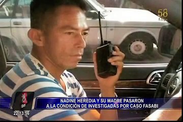 Nadine Heredia y su madre pasan a condición de investigadas por caso Fasabi