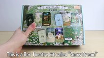 DIY Miniature Dollhouse Kit Box Theatre Snow Dream Cute Winter Scene / Relaxing Crafts