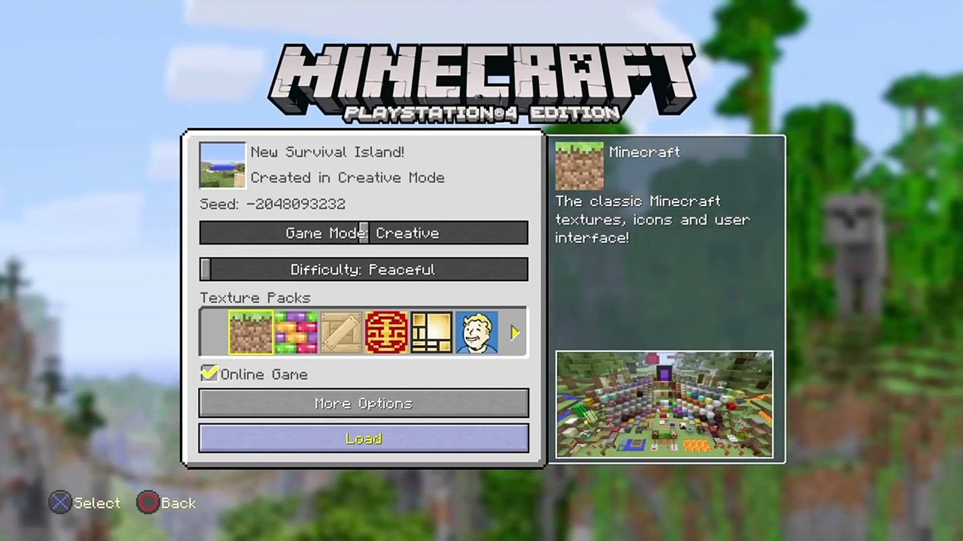 Minecraft Xbox Ps Tu52 Village At Spawn Survival Island Seed Wii U 影片 Dailymotion