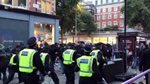 Roma fans clash with police before Chelsea match