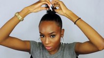 Top Knot Bun Tutorial Baby Hair Chit Chat About Everything