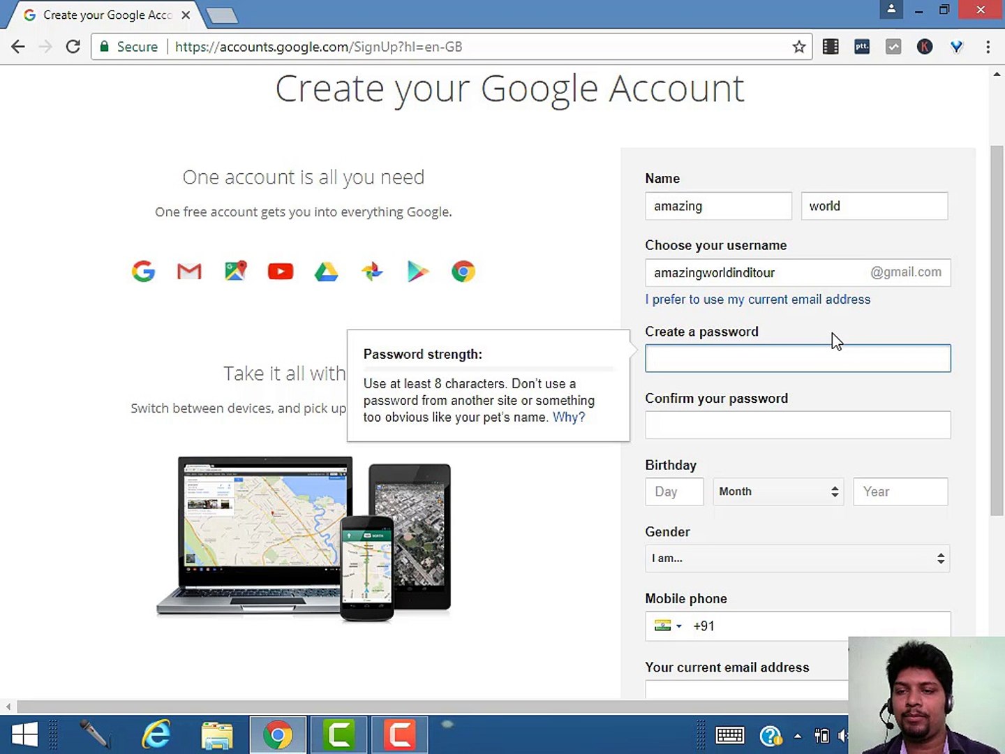 How to Create Gmail Id??