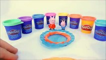 Pig George e Peppa Pig Fazendo Sorvete Colorido com Massinha de Modelar Play-Doh | Em português