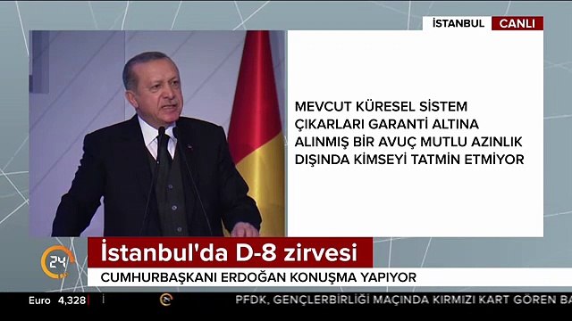 Cumhurbaşkanı Erdoğan dan D-8 zirvesi önemini bu sözlerle açıkladı