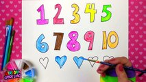 Çocuklar İçin 1den 10a kadar Boyama Listesine Çizim ve Boya Sayıları Nasıl Yapılır