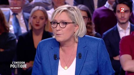 Marine Le Pen évoque l'augmentation de sa rémunération