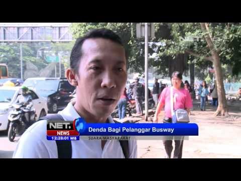 NET12 - Suara Masyarakat Mengenai Denda Bagi Pelanggar Busway
