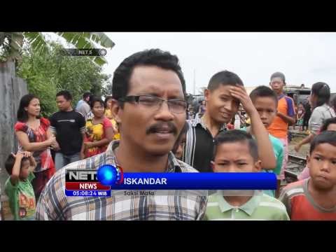 Sebuah kereta api pengangkut minyak sawit di Medan Sumut terguling - NET5