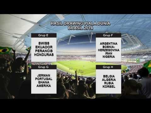 NET24 - Hasil Drawing 8 group Piala Dunia 2014