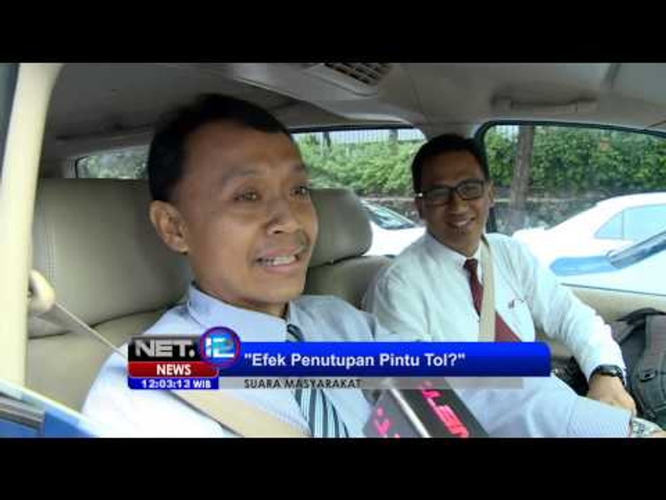 NET12 - Pro dan kontra uji coba penutupan pintu tol