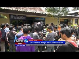 NET24 - Cuti bersama, warga ambil SIM dan STNK di Bogor