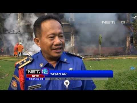 NET12 - Gedung C ruang arsip FISIP Ui terbakar
