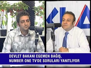 Number One TV 'de Egemen Bağış Seçim Özel Programında Radyo Klas'ın Konuğu