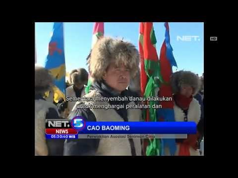 NET5 Festival Mengambil Ikan di Bawah Salju Songyuan Cina