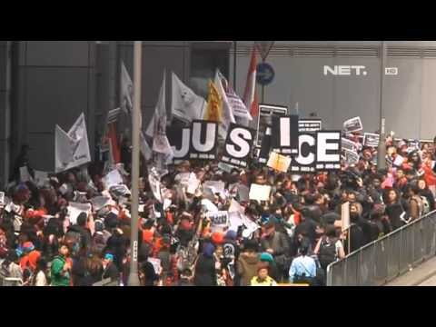 NET12 - Aksi solidaritas 5000 pekerja migran di Hongkong karena kasus penganiayaan TKI