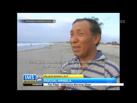 IMS - Seniman asal Peru melukis di dalam air