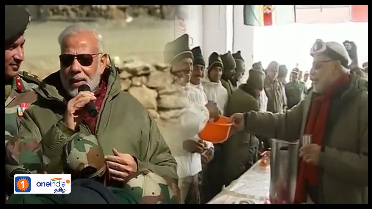 125 கோடி இந்தியர்களை மகிழ்ச்சியாக தீபாவளி கொண்டாட வைத்து விட்டீர்கள்.. ராணுவ வீரர்களிடம் மோடி