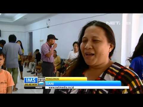 IMS - Pos pengungsian Manado dipenuhi warga