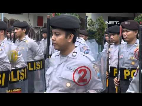 NET24 - Ratusan Polisi Latihan pengamanan pemilu 2014