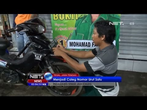 NET5 - Pedagang Stiker jadi Caleg Tegal