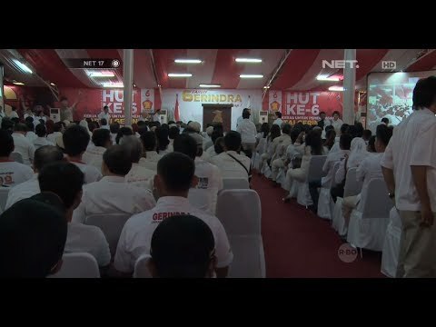 NET17 - Partai Gerindra hari ini berulang tahun yang ke 6
