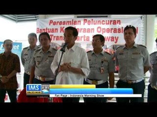 IMS - Peluncuran Bus gandeng Transjakarta