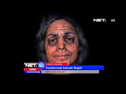 NET12 Seniman lukis melukis wajahnya sendiri