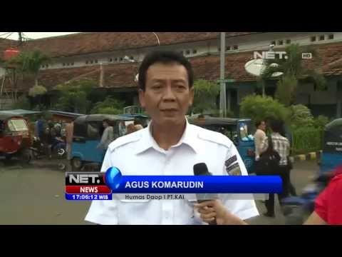 NET17 - Live Report Kerusakan Jalur Commuter Line Jabodetabek akibat banjir