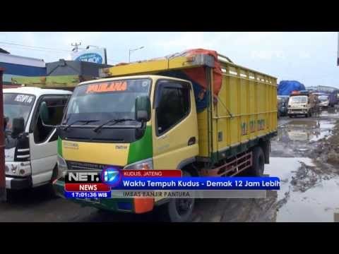 NET17 - Banjir di Kudus akibatkan antrean kendaraan hingga jalur pantura di kawasan Demak