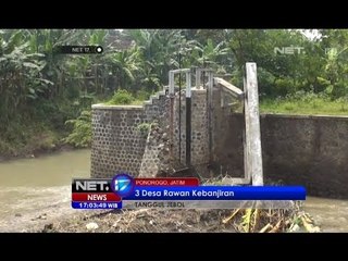 NET17 - Pintu Bendungan di Ponorogo Ambrol Tak Kuat Tahan Debit Air