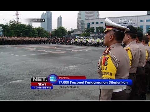 NET12 - Jelang Pemilu Pasukan Pengamanan Mulai Diterjunkan di Beberapa Wilayah