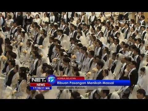 NET17 - Ribuan Pasangan Menikah Massal di Korsel