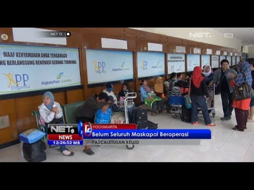 NET12 - Bandara Adi Sucipto dibuka siang ini namun sejumlah maskapai belum siap