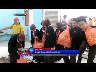 NET17 - Siswa Jombang bantu berikan mainan untuk anak pengungsi