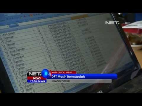 NET17-Daftar Pemilih Tetap Kota Depok Masih Bermasalah