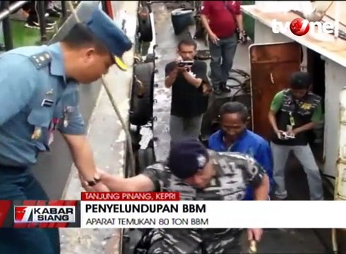TNI AL Gagalkan Penyelundupan 80 Ton BBM di Tanjung Pinang