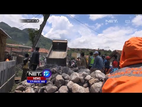 NET17 - Jembatan darurat akan dibangun menyusul ambruknya jembatan Bangbayang di Garut