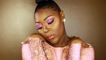 Dramatic Purple & Pink Glitter Makeup Tutorial | Briana Marie