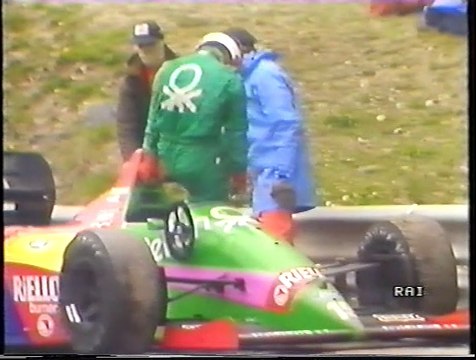 Gran Premio del Belgio 1987: Ritiro di T. Fabi e camera car di S. Nakajima