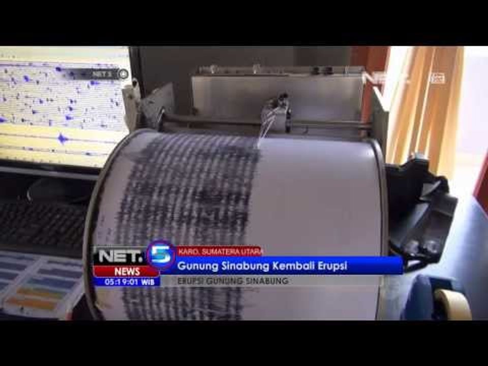 NET5 - Sinabung mengalami Erupsi lagi